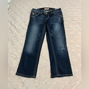 Stylish Women's Dark Blue Capris